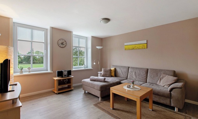 Nordstrand Apartamento | Apartamento 'Ferienhof Jacobsen 2' con terraza compartida, jardín compartido y Wi-Fi