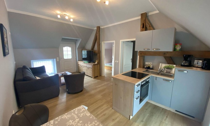 Parsteinsee Apartamento | Apartamento 'Ferienwohnung 3' con terraza compartida y Wi-Fi