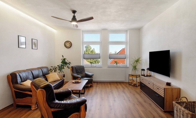Nordhausen Apartamento | Apartamento 'Ferienwohnung Eichendorff' con balcón y Wi-Fi