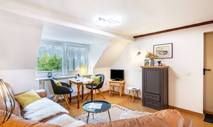 Nordstrand Apartamento | Apartamento 'Ferienwohnung Nis Puk' con terraza privada, jardín compartido y Wi-Fi