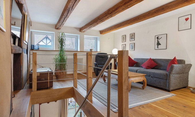 Emmerthal Apartamento | Apartamento 'Ferienwohnung Fachwerk-Home' con terraza privada