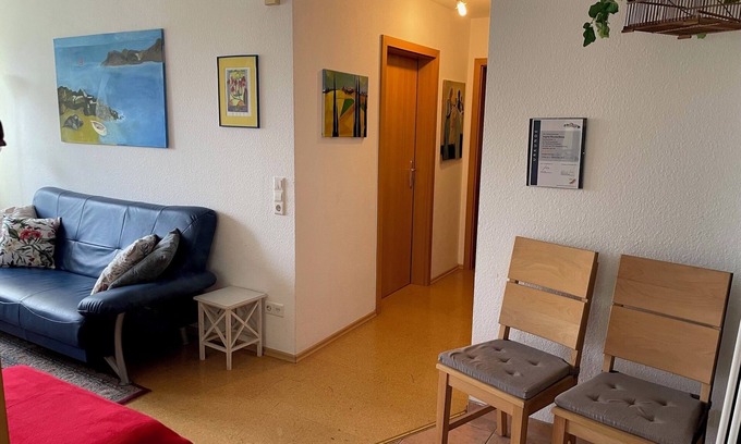 Krautheim Apartamento | Apartamento 'Ferienwohnung Ingrid Rautenberg' con terraza privada, jardín privado y Wi-Fi