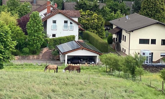 Erbach Apartamento | Apartamento 'Ferienwohnung Auf Der Höhe' con vistas a la montaña y Wi-Fi