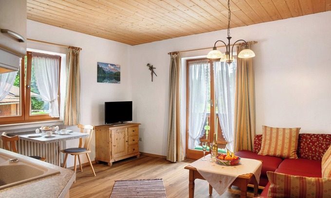 Obergrainau Apartamento | Apartamento 'Ferienwohnung Zugspitze' con vistas a la montaña, balcón y Wi-Fi
