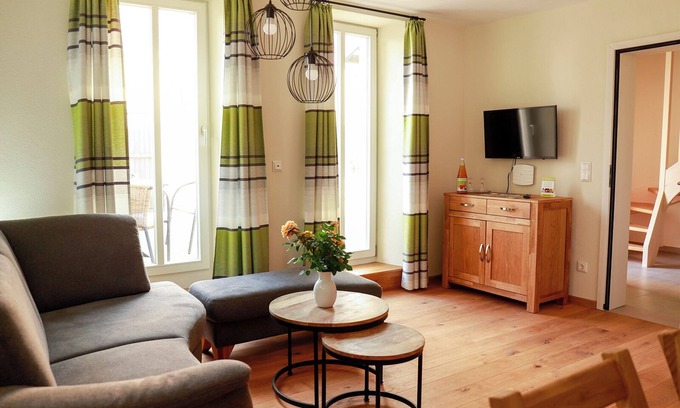 Monchsondheim Apartamento | Apartamento 'Ferienwohnung Kammer' con terraza privada, jardín compartido y Wi-Fi