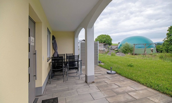 Goppertsweiler Apartamento | Apartamento 'Fewo Bergblickle' con vistas a la montaña, piscina compartida y Wi-Fi