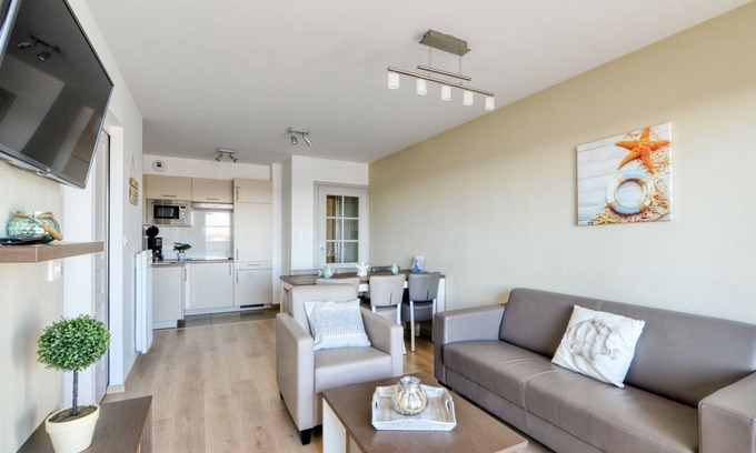 Bray-Dunes Casa | Apartment for 6 people (2 adults - 4 children) with balcony