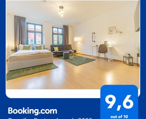 Cottbus Apartamento | Apartment Fröhlich am Staatstheater, zentrale Lage, für bis zu 4 Personen, 46qm