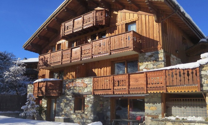 Montchavin Apartamento | Apartamento 'Les Dolomites' con vistas a la montaña, terraza privada y Wi-Fi