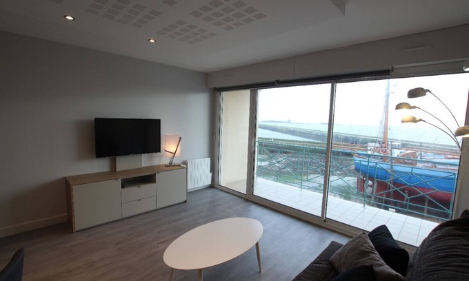 Saint-Vaast-la-Hougue Apartamento | Apartamento frente a la isla de tatihou y al puerto de St Vaast la hougue