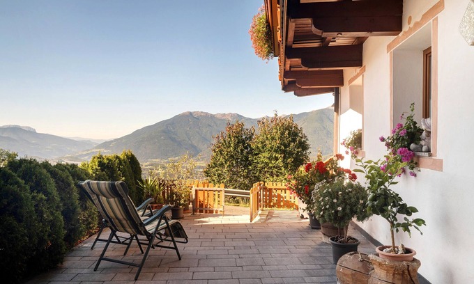 Rodengo Apartamento | Apartamento 'Gruberhof 2 con terraza' con vistas a la montaña, terraza privada y Wi-Fi