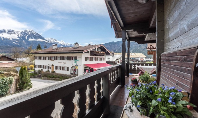 Unterschonau Apartamento | Apartamento 'Haus Alpenveilchen - Appartement 3' con vistas a la montaña, jardín compartido y Wi-Fi