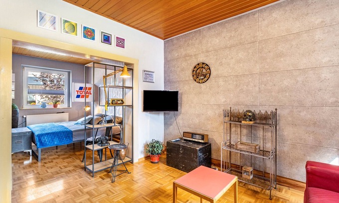 Korbach Apartamento | Apartamento 'Happy Place Indu Style' con terraza privada, jardín privado y Wi-Fi
