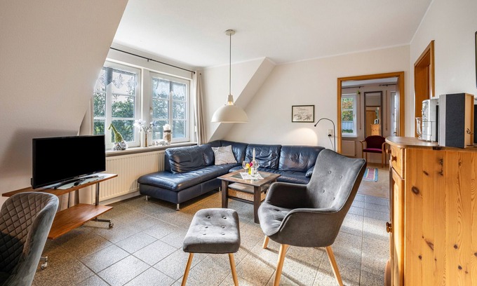 Nordstrand Apartamento | Apartamento 'Hauke Haien' con terraza privada y jardín compartido