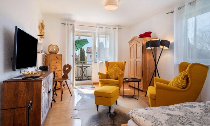 Langenargen Apartamento | Apartamento 'Haus Grete' con vistas al lago y balcón