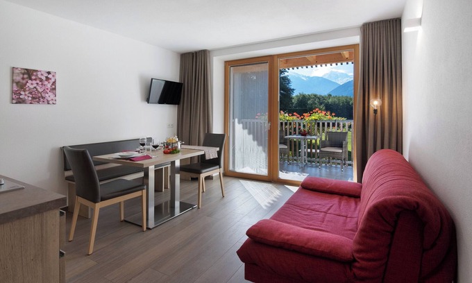 Sluderno Apartamento | Apartamento 'Hausergut Bonita 3' con vistas a la montaña, jardín compartido y Wi-Fi