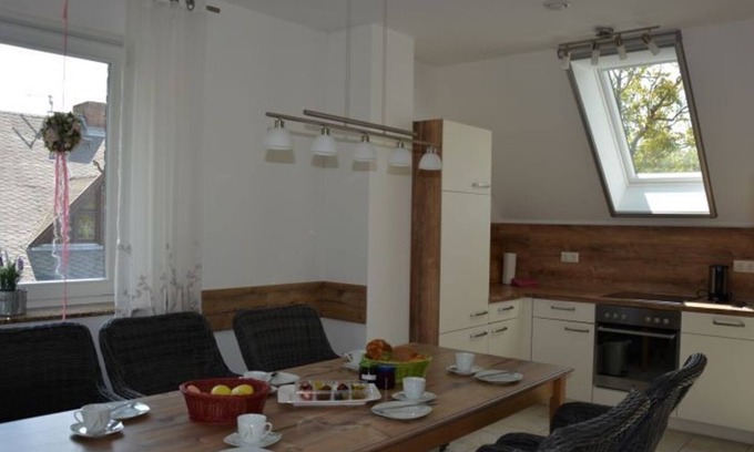Burg-Kauper Apartamento | Apartment hayloft / straw chamber - Spreewaldscheune am Fließ-Ferienwohnungen am