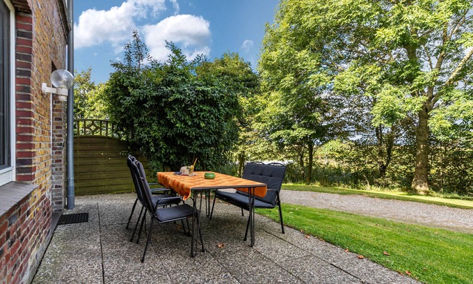 Nordstrand Apartamento | Apartamento 'Hooge' con terraza privada, jardín compartido y Wi-Fi