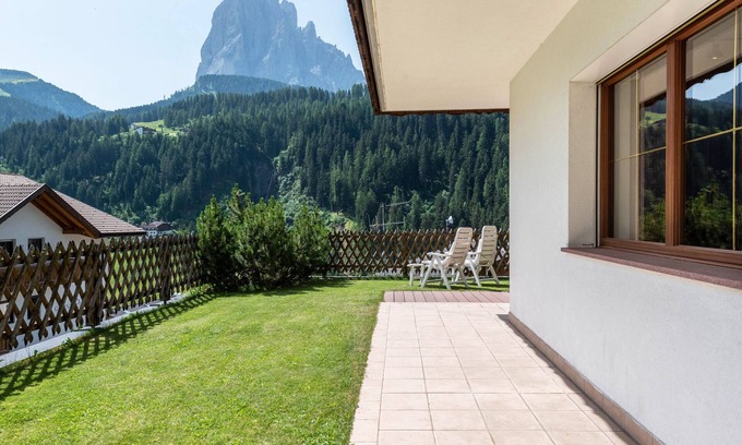 Santa Cristina Val Gardena Apartamento | Apartamento 'Hotel Residence Gardena Alps 100' con vistas a la montaña, jardín y Wi-Fi