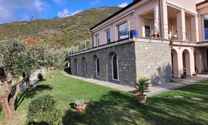 Bonassola Apartamento | Apartamento "Il Paradiso Sul Mare" con jardín compartido y Wi-Fi