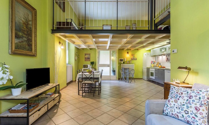 Como Apartamento | Apartamento "Il Soppalco" con vistas a la montaña, Wi-Fi y aire acondicionado