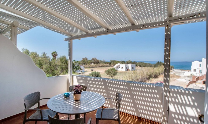 Kastraki Apartamento | Apartamento En Un Hotel '9 Muses Hotel Cleo' Con Vistas Al Mar, Wi-Fi Y Aire Acondicionado