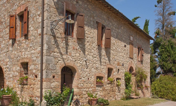 Cetona Apartamento | Apartamento en Agroturismo-Casa con jardín