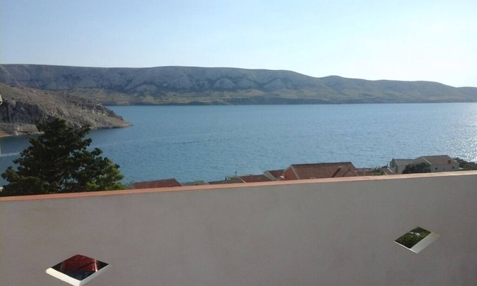 Metajna Apartamento | Apartamento en Metajna con Seaview, Balcón, Acondicionador, WIFI (4890-2)