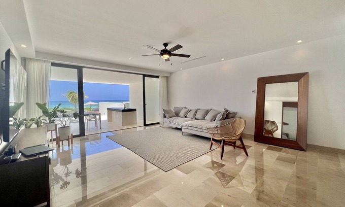 Telchac Puerto Apartamento | Depto en TURENA / Beach front / Private Pool!