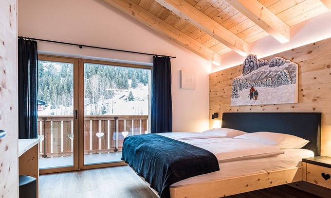 Selva di Val Gardena Apartamento | Apartamento "Piciulei Pitl" con vistas a la montaña, jardín y Wi-Fi
