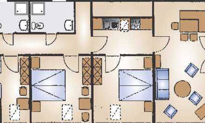 Waldeck Apartamento | Apartment Kleeblatt - Garni Hotel & Apartments Seeschlößchen