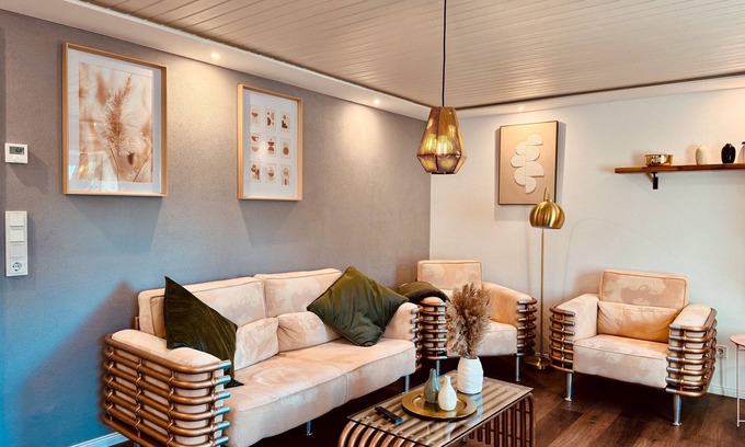 Feuerscheid Apartamento | Apartamento 'Kleine Perle In Der Eifel - Lot54' con terraza privada, jardín privado y Wi-Fi