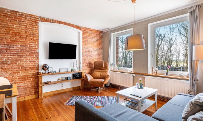 Wesselburenerkoog Apartamento | Apartamento 'Koogbutze' con terraza y jardín compartidos