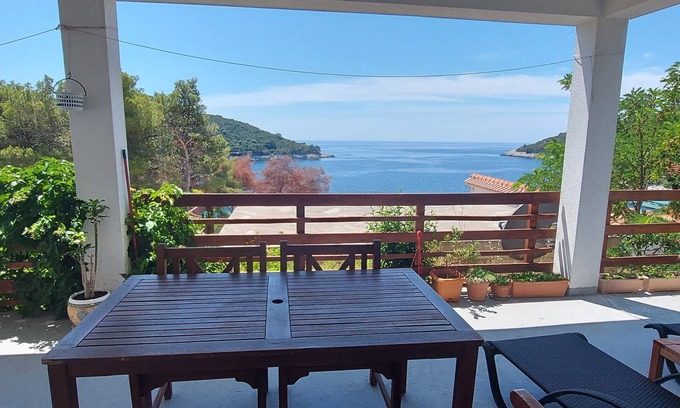 Saplunara Casa | Apartment Kristić - Saplunara Bay view