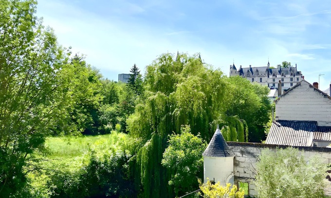 Loches Apartamento | Apartment 'La Tourelle Des Cordeliers' with Private Terrace, Shared Garden and Wi-Fi