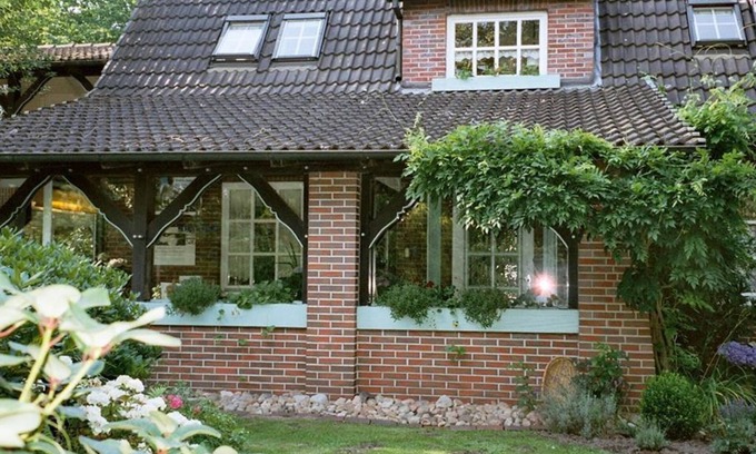 Bad Zwischenahn Apartamento | Apartamento "Landhaus im Grünen" - App. "Casa de campo en el campo", ducha.