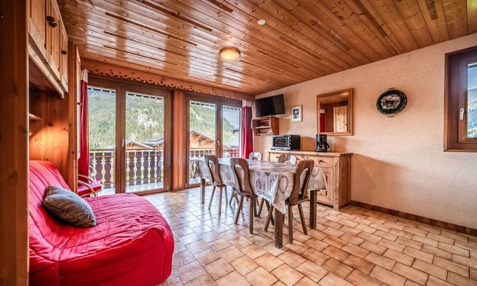 Chatel Apartamento | Apartamento 'Le Rooky - 4 Pers' con vistas a la montaña, balcón y Wi-Fi