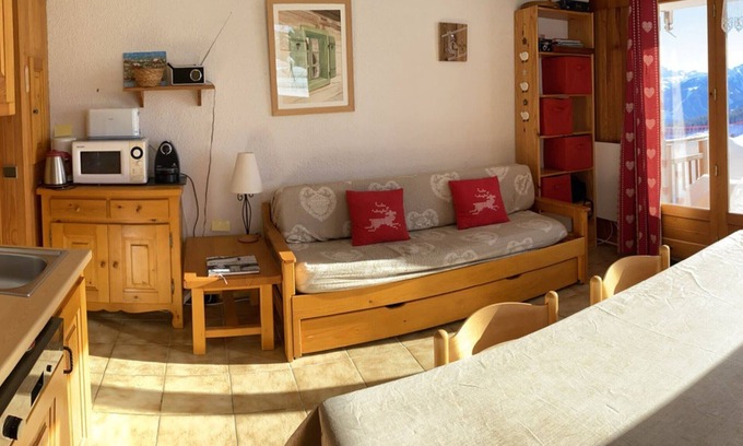Les Saisies Apartamento | Apartamento Les Saisies 5 pers, 35m², equipado
