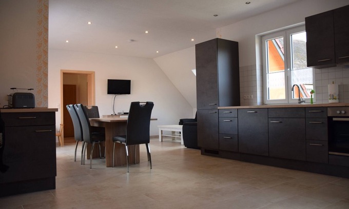 Weihenzell Apartamento | Apartamento Loberhof con logia de techo orientada al sur