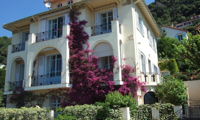 Grasse Villa | Lux Apartamento independiente de 1 dormitorio en villa, piscina, vista al mar