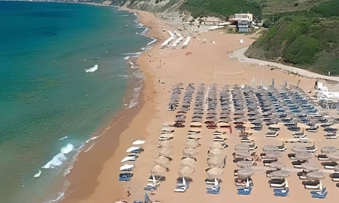 Marathias Apartamento | Apartamento 'Marathias 5001' con vistas al mar, Wi-Fi y aire acondicionado