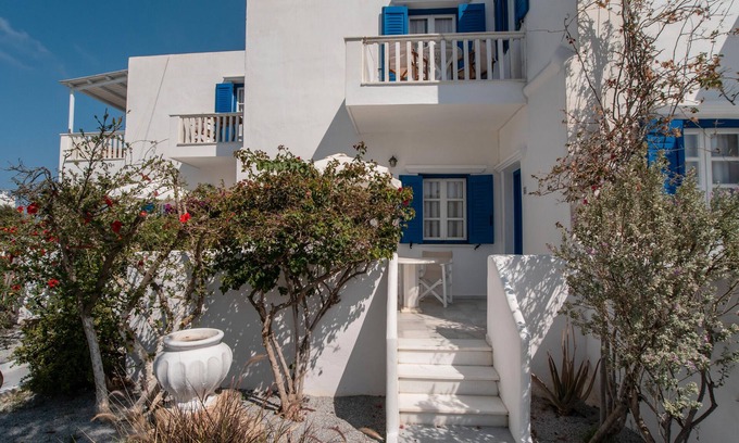 Mikri Vigla Apartamento | Apartamento 'Maroulis Studios - Studio 2' con jardín privado, Wi-Fi y aire acondicionado.