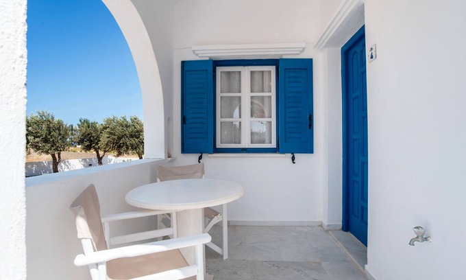 Mikri Vigla Apartamento | Apartamento 'Maroulis Studios - Studio 4' con jardín privado, Wi-Fi y aire acondicionado