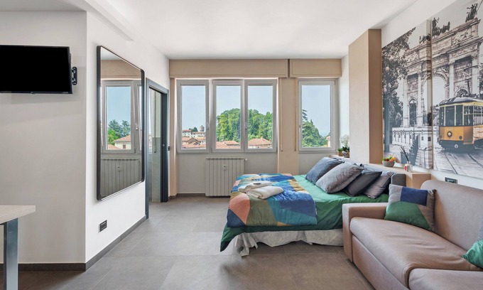 Gattico Apartamento | Apartamento 'Milano' con vistas a la montaña y Wi-Fi