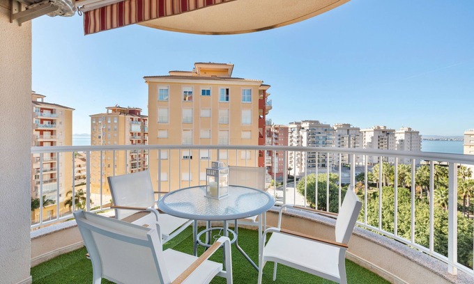 San Javier Apartamento | Apartamento 'Mistral Apartment La Manga' con vistas al mar, Wi-Fi y aire acondicionado
