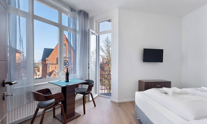 Lubeck City Centre Apartamento | Apartamento 'Mit 2 Schlafzimmern 3' con balcón y Wi-Fi
