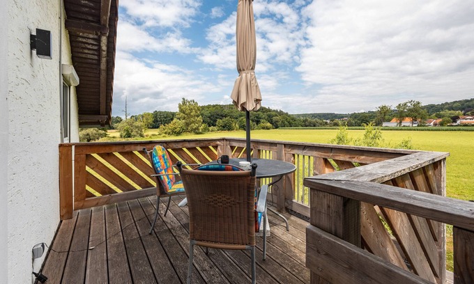 Trendelburg Apartamento | Apartamento 'Mit Flair' con terraza privada, balcón y Wi-Fi