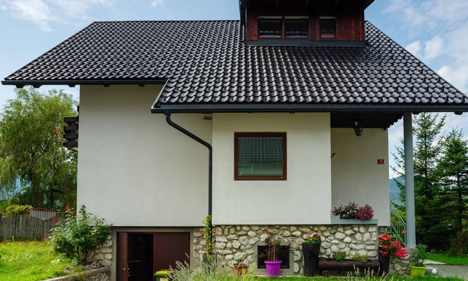 Bohinjska Bistrica Apartamento | Vista de las montañas del apartamento Mlakar
