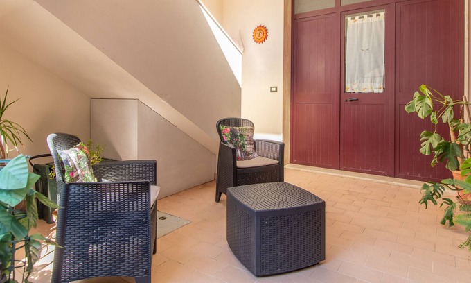 Vittoria Apartamento | Apartamento 'nuovo Vittoria' con terraza y aire acondicionado