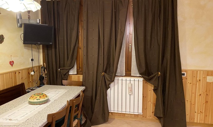 Abetone Apartamento | Apartamento "Sulle Piste Da Sci" con vistas a la montaña y jardín compartido